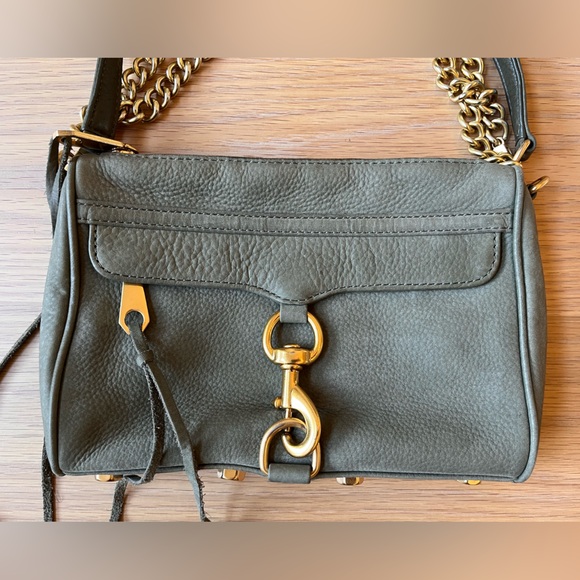 Rebecca Minkoff - Mini M.A.C. - Olive Suede with Gold Hardware - Picture 3 of 8
